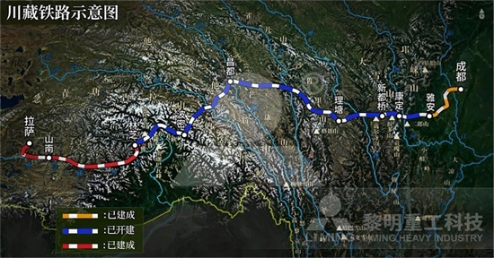 川藏铁路天全段走向图图片